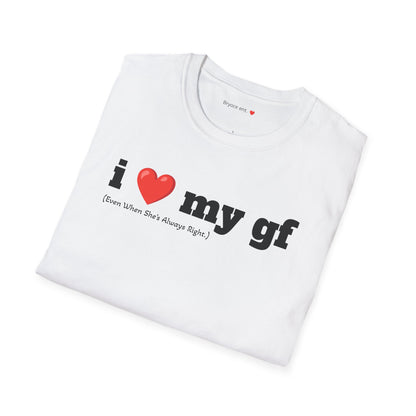 'i love my gf' T-Shirt Funny