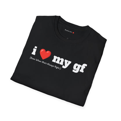 'i love my gf' T-Shirt Funny