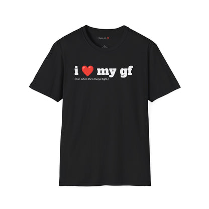 'i love my gf' T-Shirt Funny